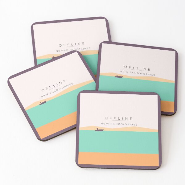 Item preview, Offline Aesthetic Minimal Landscape | Digital Detox Calm Design designed and sold by NA-art725.