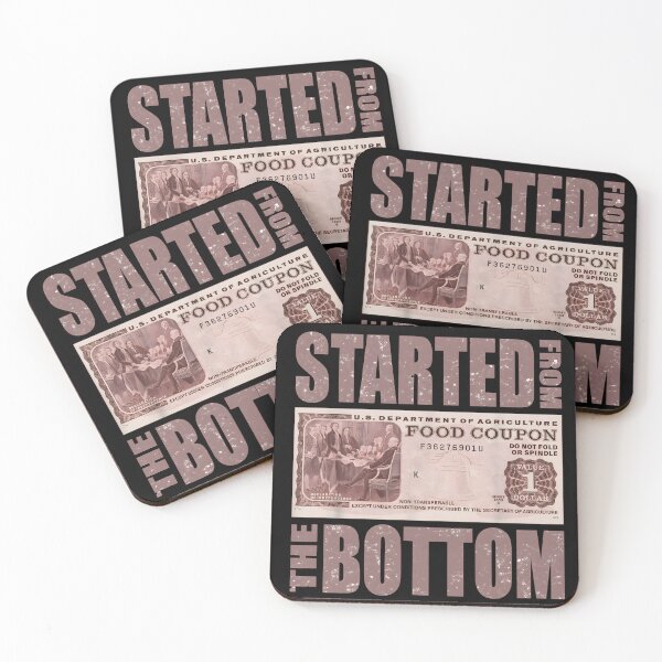 Item preview, Started From The Bottom Retro Quote designed and sold by CaulfAyiana.