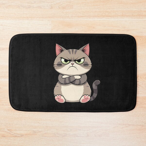 Item preview, Grumpy Cat Anti Social Mood Funny Introvert Cartoon Design designed and sold by KaozTempest.