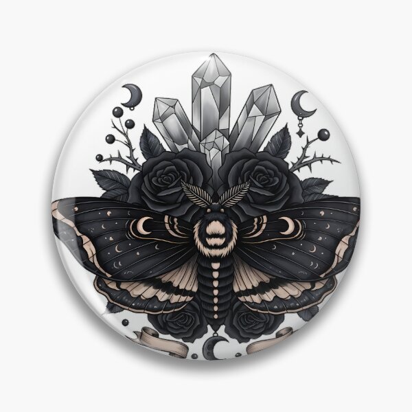 Item preview, Death Moth Crystal Rose Gift designed and sold by IllumeInk.