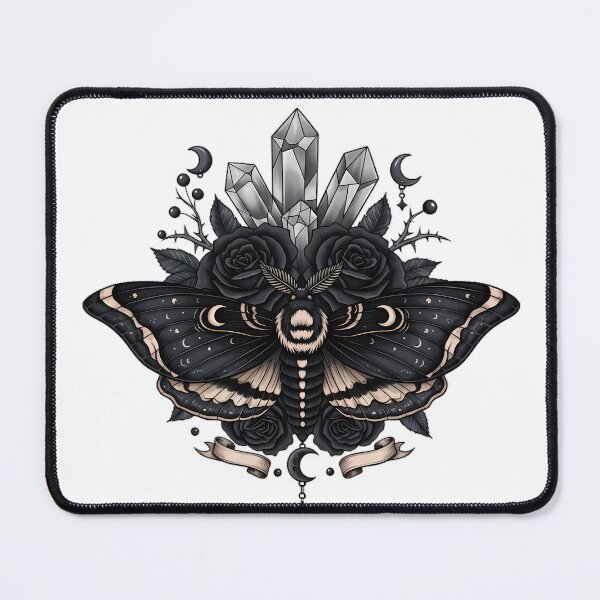 Item preview, Death Moth Crystal Rose Gift designed and sold by IllumeInk.