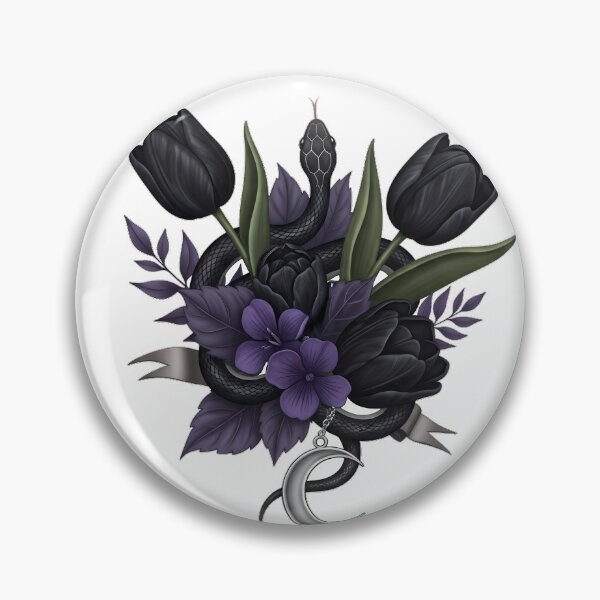 Artikelvorschau, Gothic Schlange Schwarze Tulpe Geschenk entworfen und verkauft von IllumeInk.