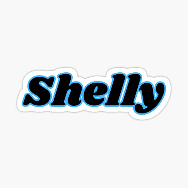 Shelly Name Tag Stickers for Sale | Redbubble