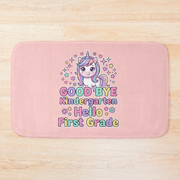 Item preview, Good Bye Kindergarten Hello First Grade Pastel Unicorn Cute Girls Back To School Gift designed and sold by Im-Ara.