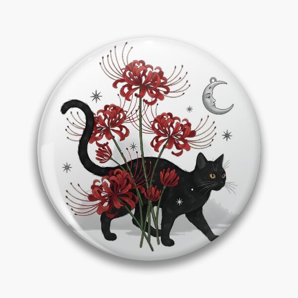 Item preview, Moon Cat Spider Lily Gift designed and sold by IllumeInk.