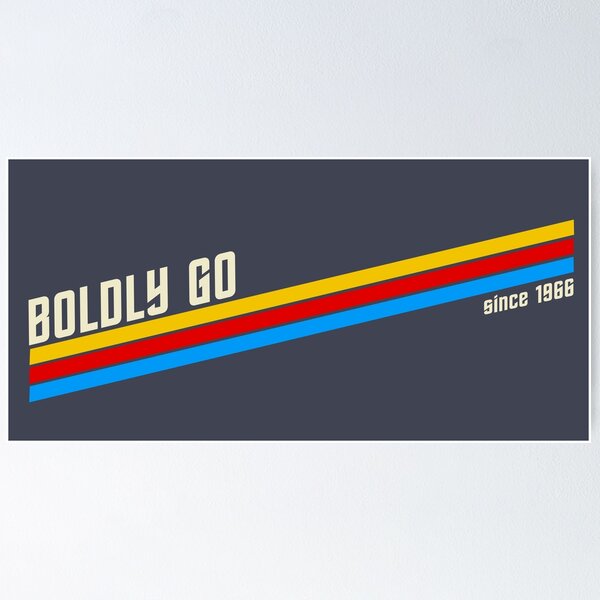 Item preview, Boldly Go – Retro Sci‑Fi (Since 1966) designed and sold by VoglR.