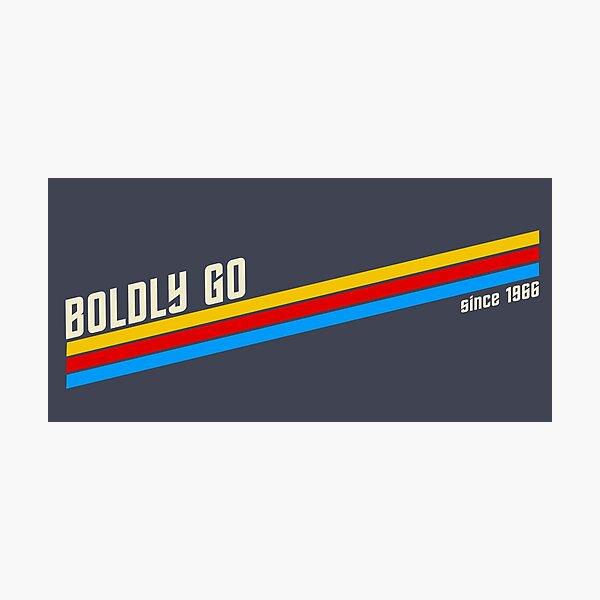 Item preview, Boldly Go – Retro Sci‑Fi (Since 1966) designed and sold by VoglR.