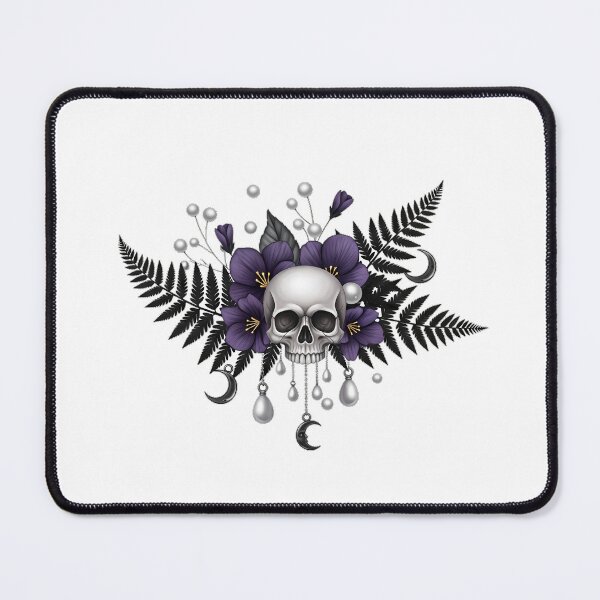 Item preview, Skull Violet Fern Gift designed and sold by IllumeInk.