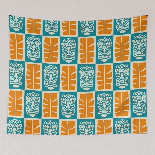 Item preview, Tiki Pattern designed and sold by tonymagnerart.
