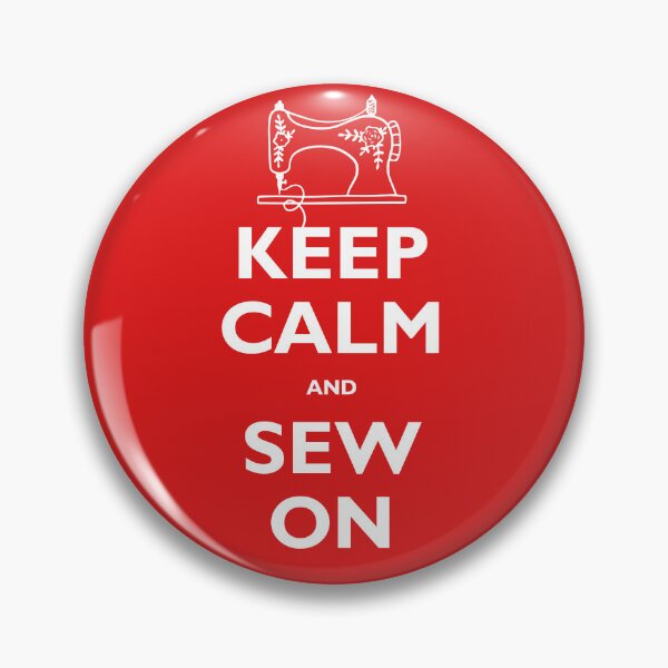 Item preview, KEEP CALM AND SEW ON (White Text) designed and sold by Mimi-Makes.