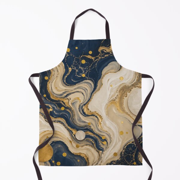 Item preview, Navy & Silver Marble Elegance with Tangerine Accents designed and sold by annenambiro.