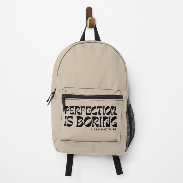 Item preview, Perfection Is Boring (Just Kidding) – Funny Sarcastic Typography Design designed and sold by ravenRM.