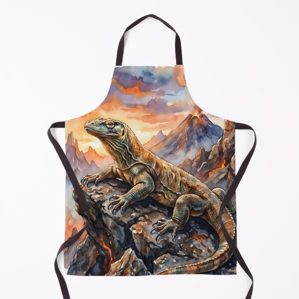 Item preview, Komodo Dragon Varanus Komodoensis Volcanic Sunset designed and sold by RubisLeaf.