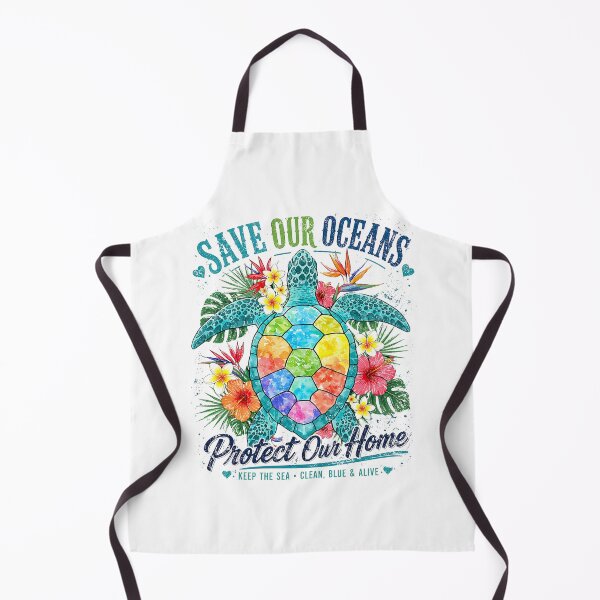 Item preview, Sea turtle ocean conservation sticker - Save Our Oceans Protect Our Home designed and sold by KymeraStudio25.