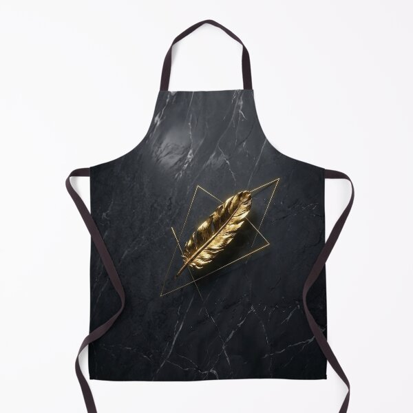 Item preview, THE GOLDEN RISHI: Luxury Marble & Liquid Gold Feather Art designed and sold by Nafas Wing.