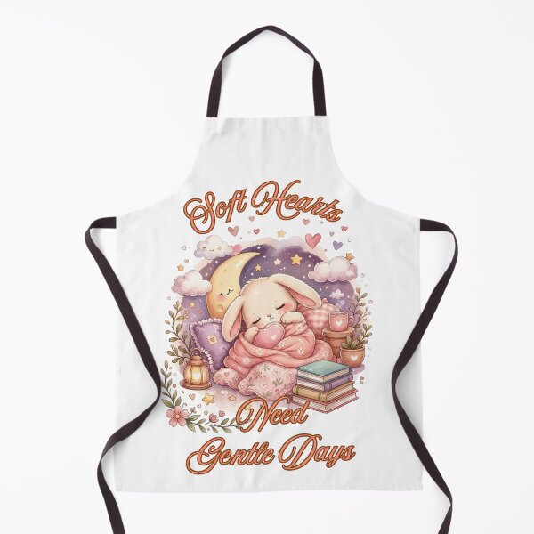 Item preview, Soft Hearts Need Gentle Days Cute Bunny Sticker | Cozy Mental Health Quote Kawaii Aesthetic designed and sold by PromptCoreNexus.