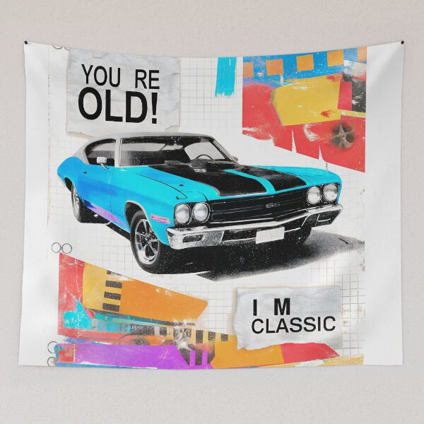 Item preview, 1970 SS 454 LS6 Classic Muscle - Better Than "I'M NOT OLD, I'M CLASSIC" - Vintage Garage Style designed and sold by EdGraphy.