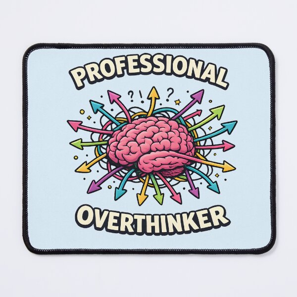 Item preview, Professional Overthinker – Colorful Brain & Chaos Mind Design designed and sold by blankTeeShirt.