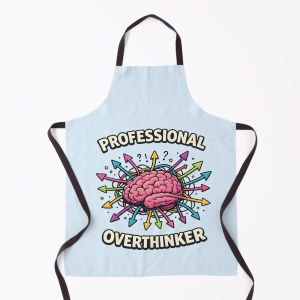 Item preview, Professional Overthinker – Colorful Brain & Chaos Mind Design designed and sold by blankTeeShirt.