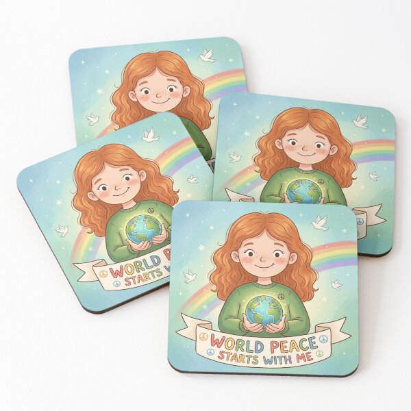 Item preview, AI Art - World Peace Starts with Me designed and sold by Whimsyful Designs.