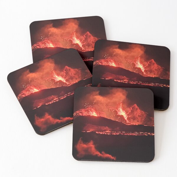 Item preview, Iceland Lava Fountains at Night designed and sold by MAWOdesign.