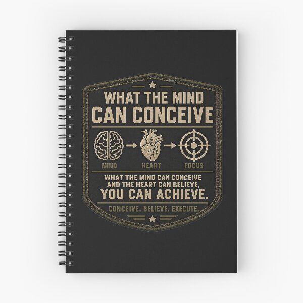 Item preview, Conceive Believe Achieve – Tactical Mindset Motivation Design | Discipline Focus Execution Graphic designed and sold by Savage Discipleship.