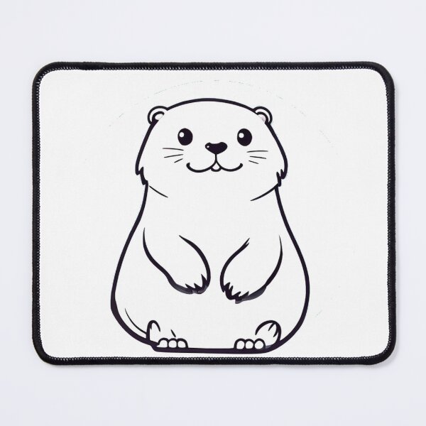 Item preview, Kawaii Otter Cottagecore Fan designed and sold by Vrynko.