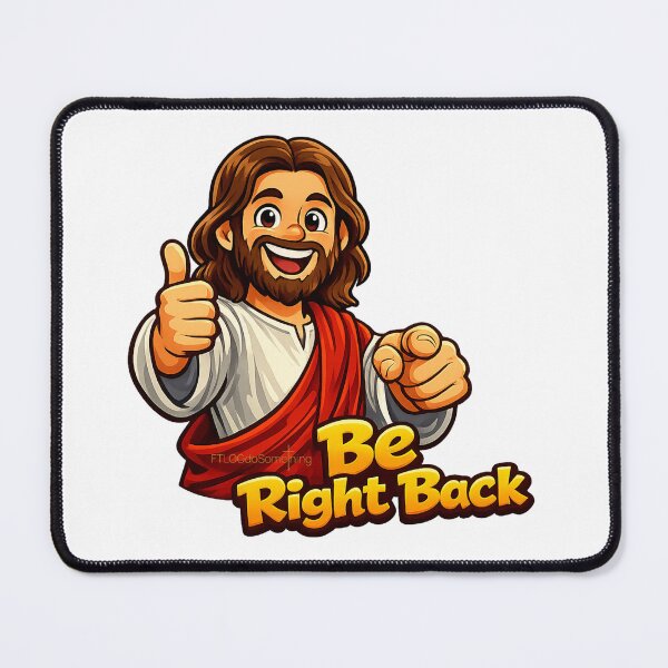 Item preview, BRB Be Right Back Jesus is coming again Get ready for the Second coming designed and sold by FTLOG.
