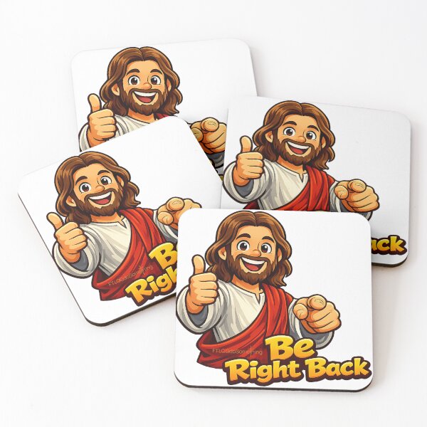 Item preview, BRB Be Right Back Jesus is coming again Get ready for the Second coming designed and sold by FTLOG.