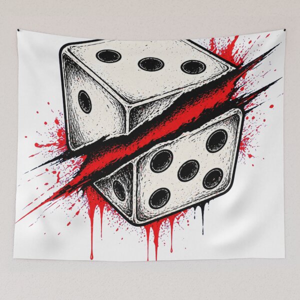 Item preview, Split Dice Slash Graphic designed and sold by Unknowj.