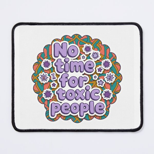 Item preview, No Time for Toxic People Funny Introvert Sticker designed and sold by designerr23 ⭐⭐⭐⭐⭐.