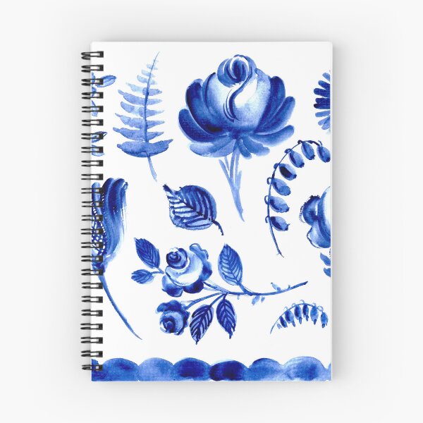 Item preview, Blue florals designed and sold by bokasin.