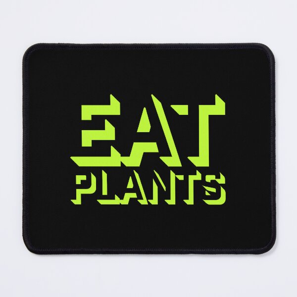 Item preview, Eat Plants Funny Vegan Vegetarian Bold Statement Quote designed and sold by shirt-o-mat.