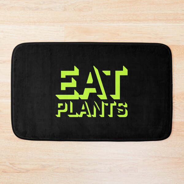 Item preview, Eat Plants Funny Vegan Vegetarian Bold Statement Quote designed and sold by shirt-o-mat.