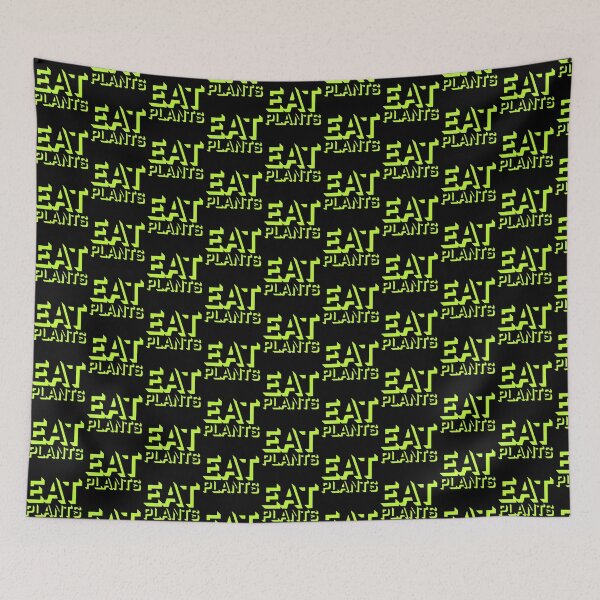 Item preview, Eat Plants Funny Vegan Vegetarian Bold Statement Quote designed and sold by shirt-o-mat.