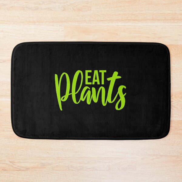 Item preview, Eat Plants Funny Vegan Vegetarian Bold Statement Quote designed and sold by shirt-o-mat.