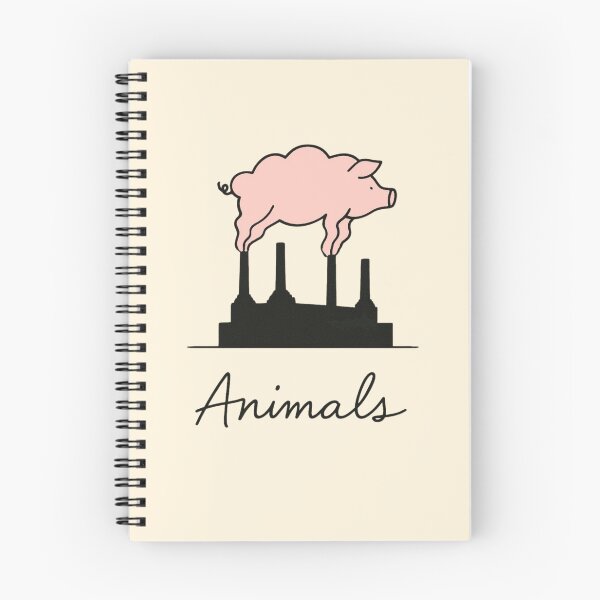 Item preview, Pink Floyd Animals Album Cover Inspired Design – Flying Pig Over Battersea Power Station, Retro Rock Art Graphic designed and sold by Creative_Canvas.