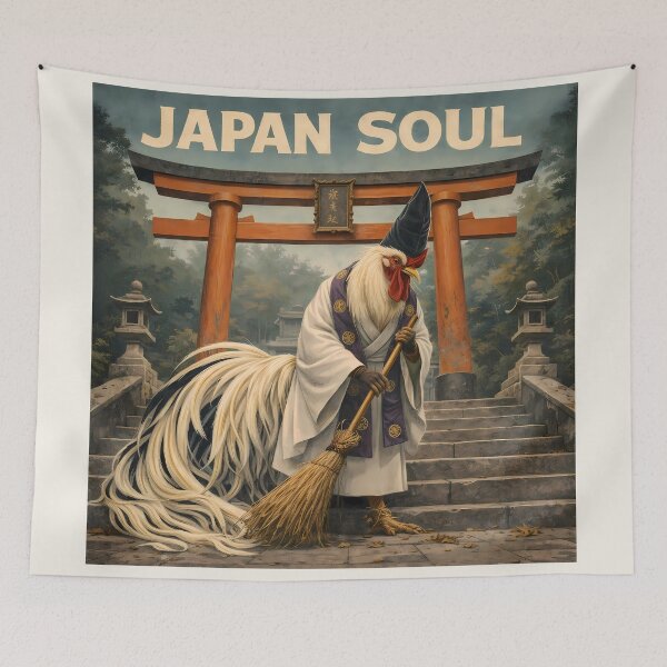 Item preview, Japanese Onagadori Sacred Bird Art designed and sold by AuraloomAtelier.