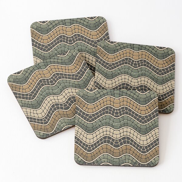 Item preview, Wavy green crocodile scale abstract duvet cover designed and sold by Kentala.