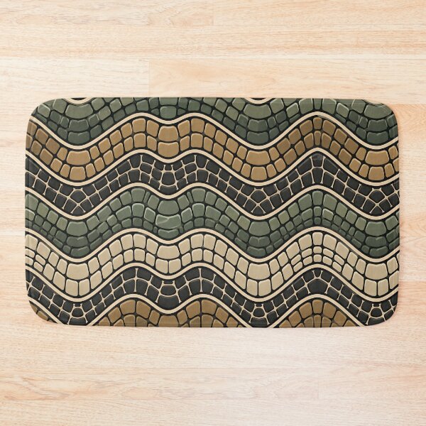 Item preview, Wavy green crocodile scale abstract duvet cover designed and sold by Kentala.