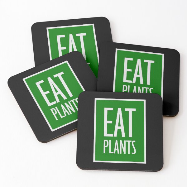 Item preview, Eat Plants Funny Vegan Vegetarian Bold Statement Quote designed and sold by shirt-o-mat.