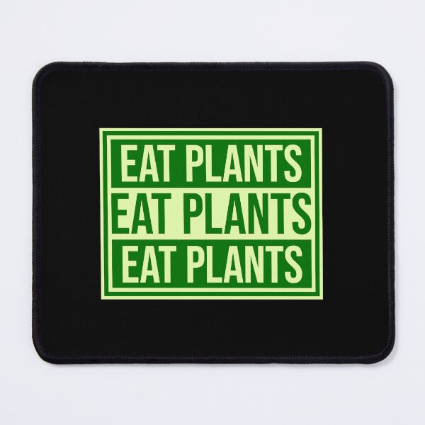 Item preview, Eat Plants Funny Vegan Vegetarian Bold Statement Quote designed and sold by shirt-o-mat.