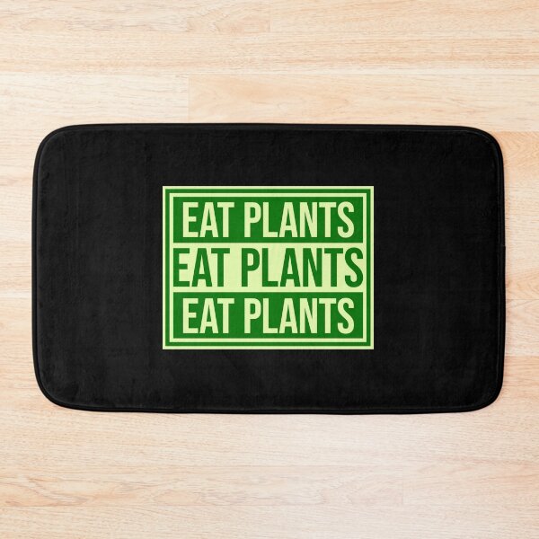 Item preview, Eat Plants Funny Vegan Vegetarian Bold Statement Quote designed and sold by shirt-o-mat.