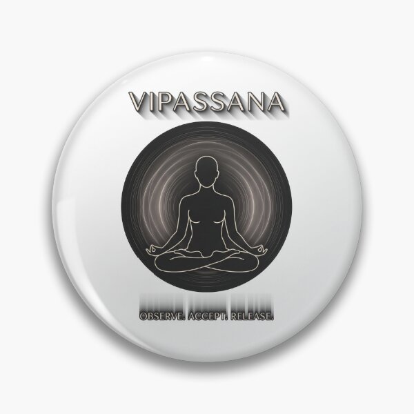 Item preview, Vipassana – Observe Accept Release | Mindfulness Zen Meditation Design designed and sold by ArtsyExplorer.