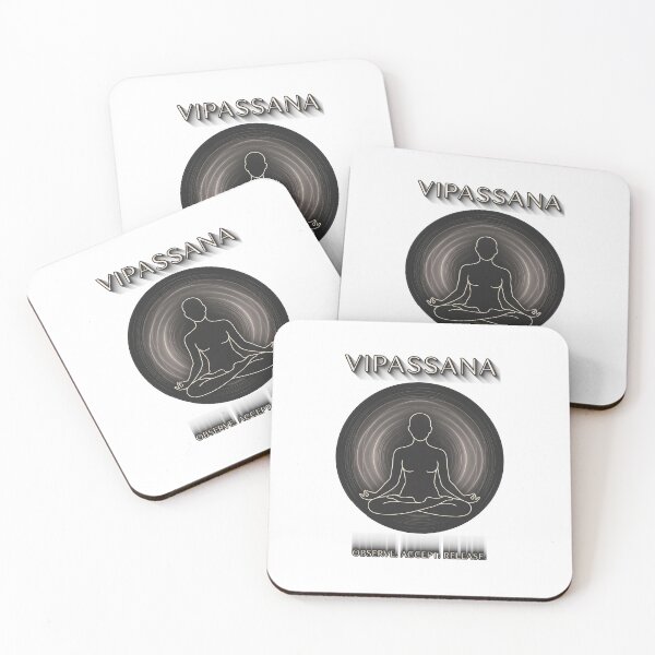 Item preview, Vipassana – Observe Accept Release | Mindfulness Zen Meditation Design designed and sold by ArtsyExplorer.