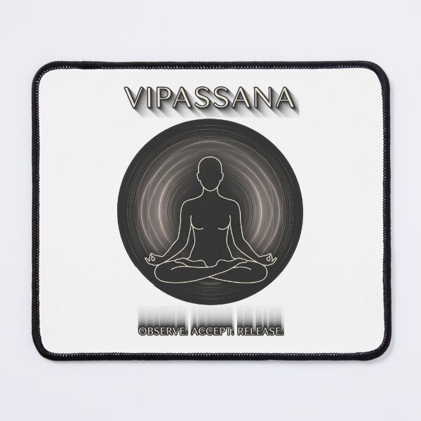 Item preview, Vipassana – Observe Accept Release | Mindfulness Zen Meditation Design designed and sold by ArtsyExplorer.