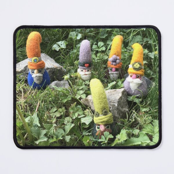 Item preview, Hand-felted gnomes in a garden landscape designed and sold by creaphyl28.