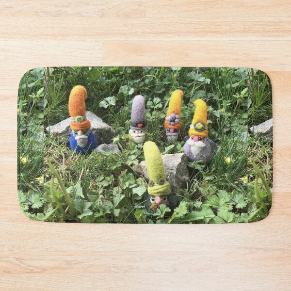 Item preview, Hand-felted gnomes in a garden landscape designed and sold by creaphyl28.