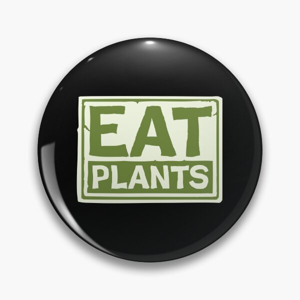 Item preview, Eat Plants Funny Vegan Vegetarian Bold Statement Quote designed and sold by shirt-o-mat.