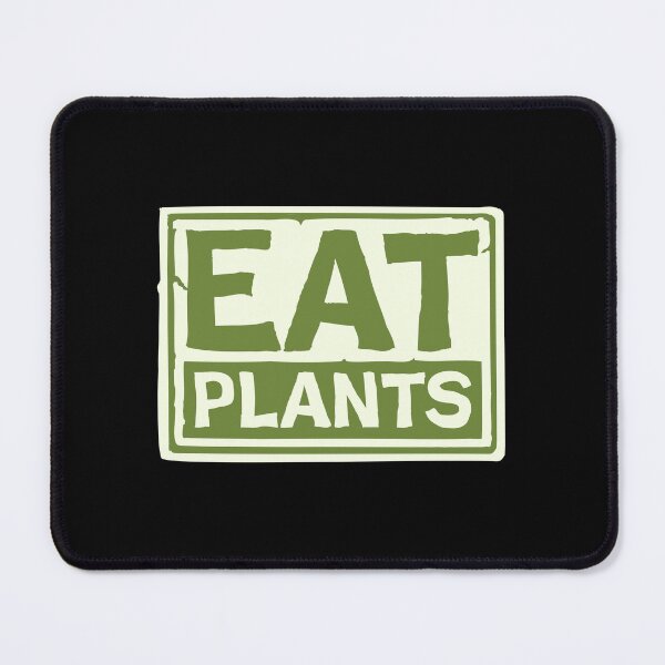Item preview, Eat Plants Funny Vegan Vegetarian Bold Statement Quote designed and sold by shirt-o-mat.